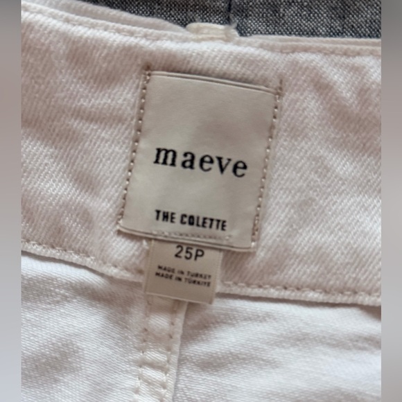 The Colette Crop Wide-Leg Jeans by Maeve Anthropologie in White - Picture 2 of 5